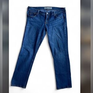 Hollister Y2K Low Rise Straight Leg Dark Wash Jeans